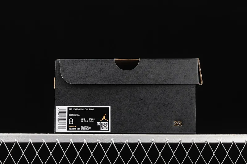 All categories Air Jordan Jordan series basketball shoes Air Jordan 1 Low G version pure original Air Jordan 1 Low AJ1 Joe 1 white and black canvas stitching low-top cultural leisure sports shoes DC3533-100